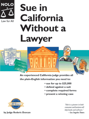 cover image of Sue in California Without a Lawyer